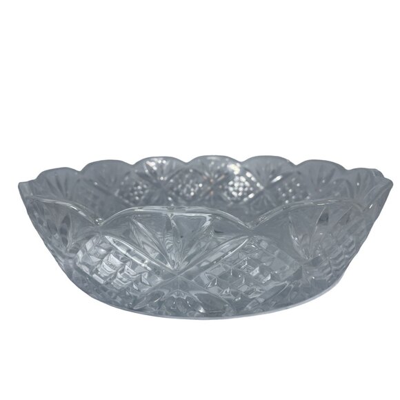 Designs of Ireland Round Cut Crystal Scalloped Dish Server 11.5" x 3" - Picture 3 of 11